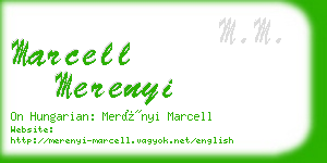 marcell merenyi business card